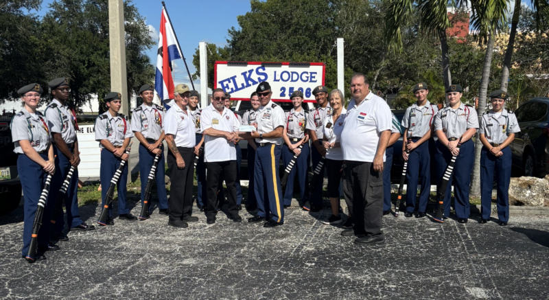 Cape Coral Elks donate $3,500 to Cape High's JROTC